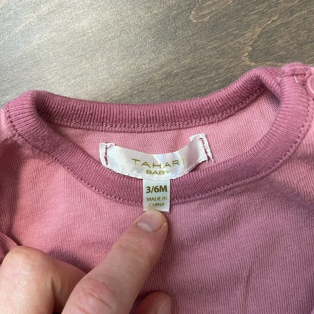 Tahari 2 piece 3/6m matching Jacket and onesie